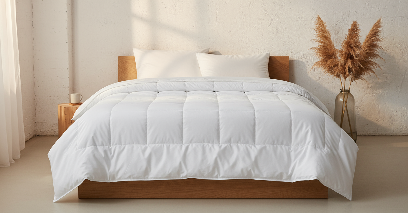 Unsere wärmste Bambus Winterbettdecke aus Naturfasern