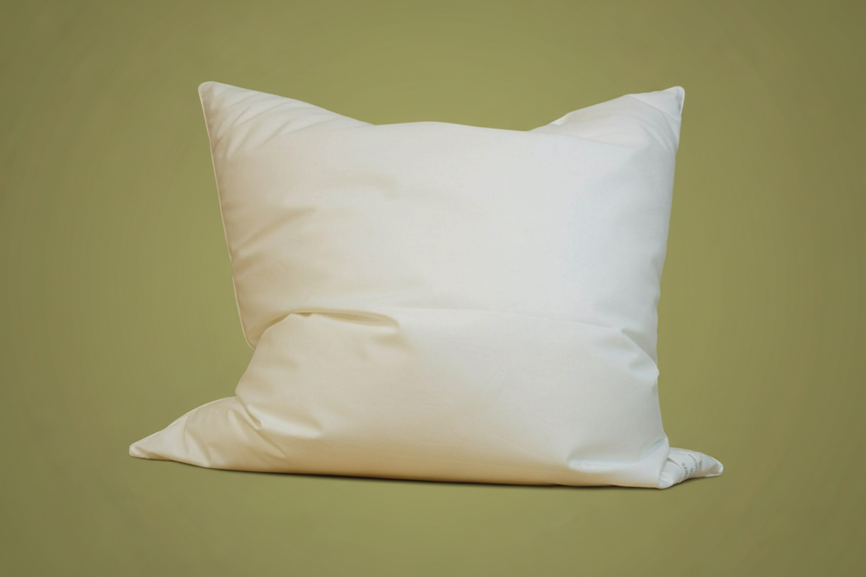 80x80 halbdaune kopfkissen mit 800 gramm daunen, hergestellt in hessen