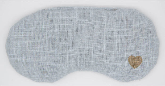 Augenkissen mit Rapssamen für Yoga und Entspannung in der Farbe hellblau