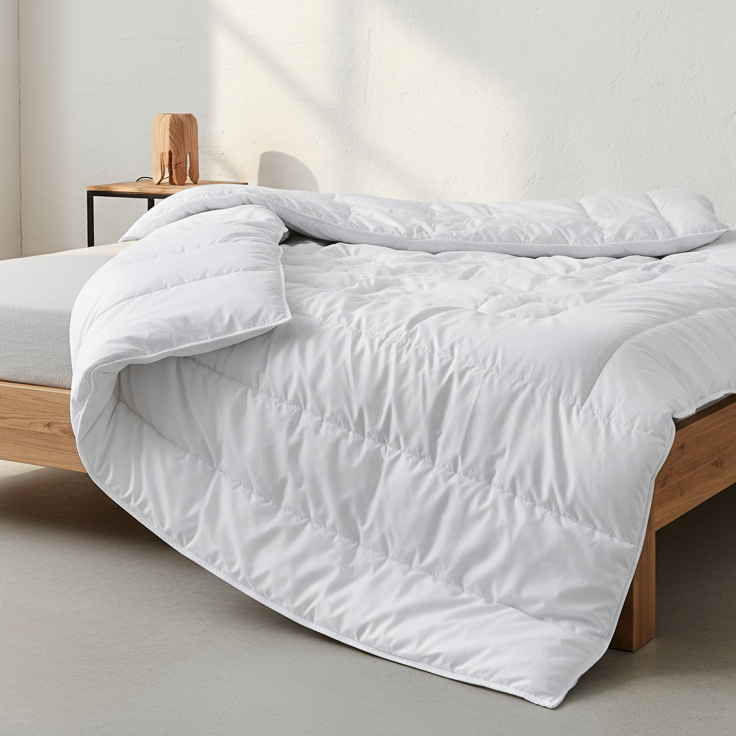 Bambus Winterbettdecke 135x200 – atmungsaktive Naturfaser Bettdecke.