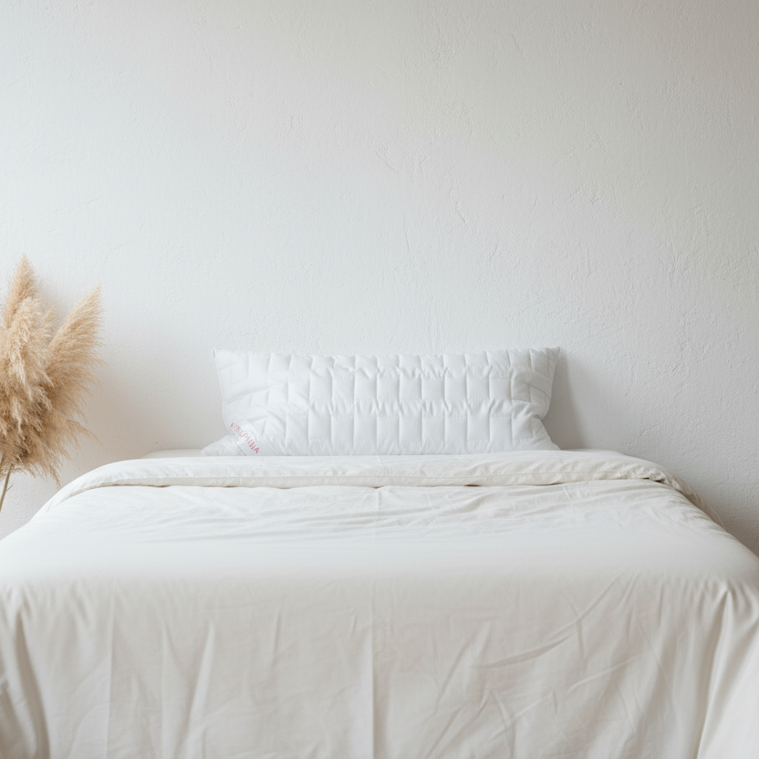 Hirse Kopfkissen 40×80 cm – 100 % Baumwollbezug, 2000 g Hirsespelzen Füllung