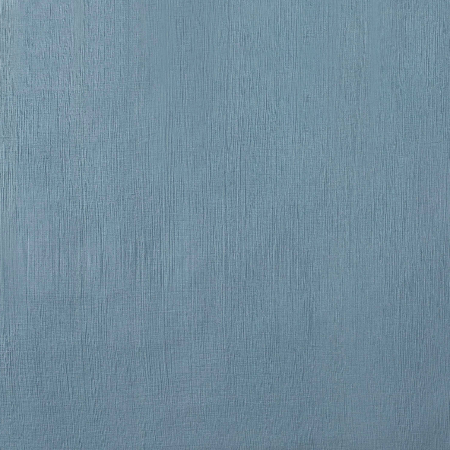 Musselin Bettwäsche 135x200 cm rauchblau – Nahaufnahme Musselin Textur, 100% Baumwolle