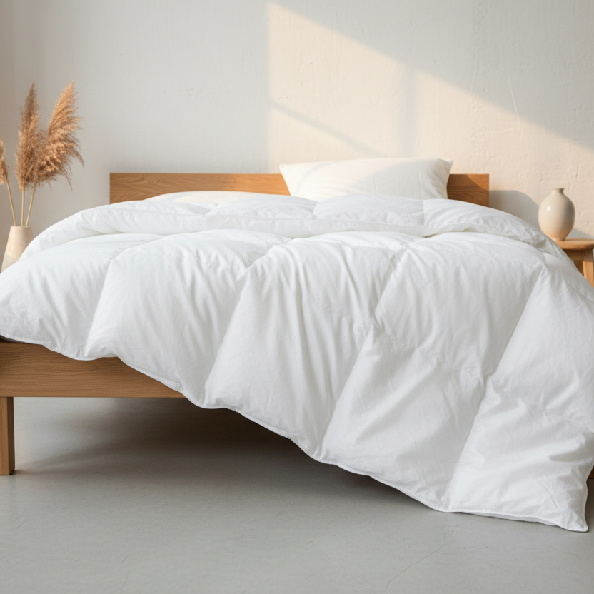 Daunen Winterdecke 135x200 cm mit Landdaunenfüllung. Gefertigt in Hessen. Direkt vom hersteller.