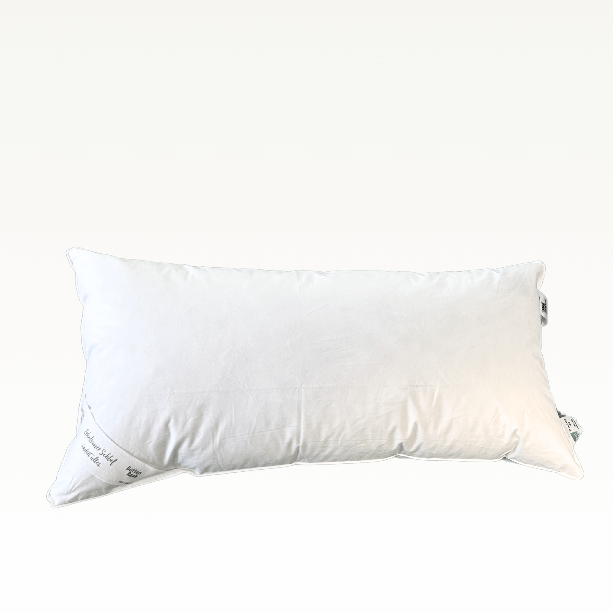 Halbdaunen Kopfkissen 40x80 cm – 500 g (15 % Daunen, 85 % Federn), 100 % Baumwollbezug