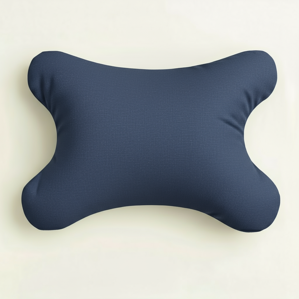 hefel my face kissenbezug dunkelblau - passgenau aus baumwolle