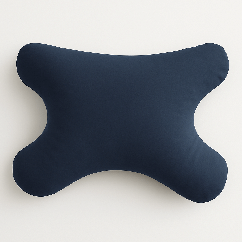 hefel my face kissenbezug blau - passgenau aus baumwolle