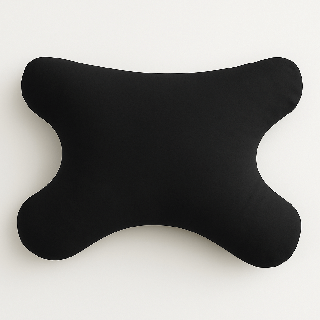 hefel my face kissenbezug schwarz - passgenau aus baumwolle