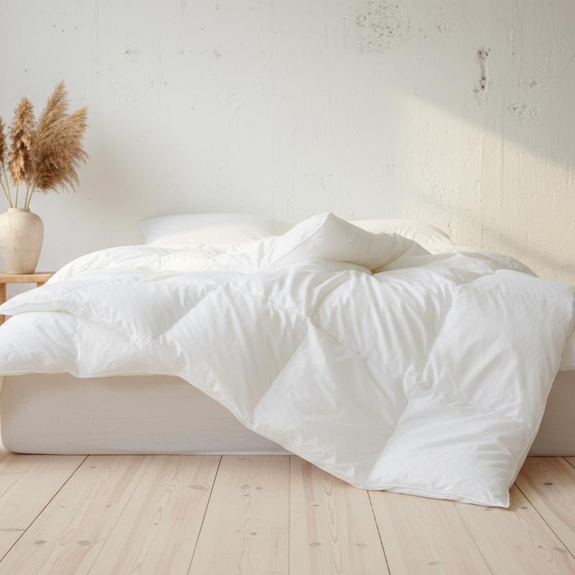 Daunen Winterdecke 135x200 mit 100% sibirischen Gänsedaunen – erstklassige Qualität direkt vom Hersteller.