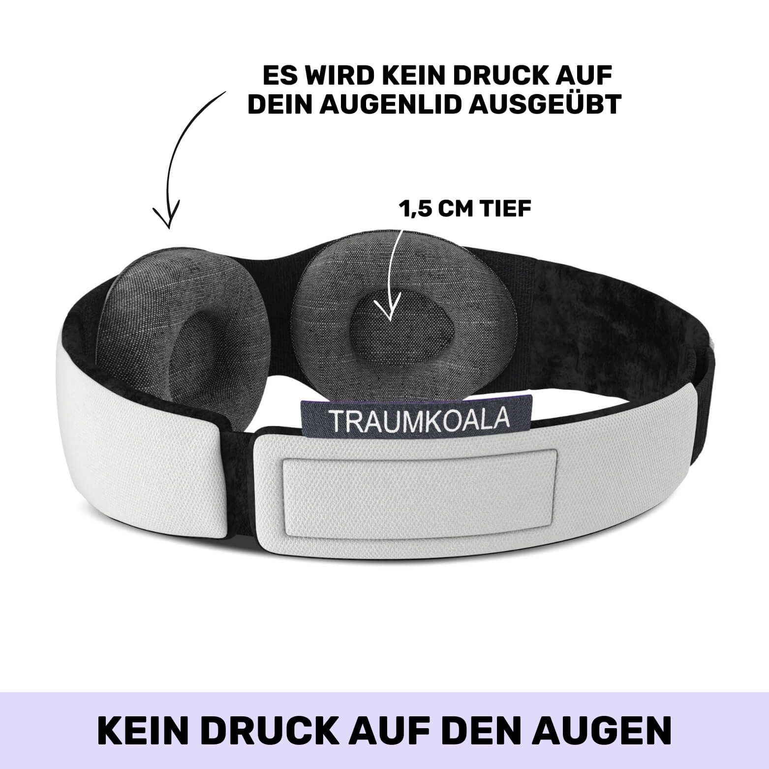 schlafmaske ohne druck auf die augen