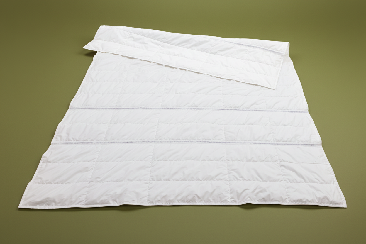 Sehr leichte Sommer Bettdecke 155x220 cm von Traumina, waschbar, atmungsaktiv und ideal für Schwitzer