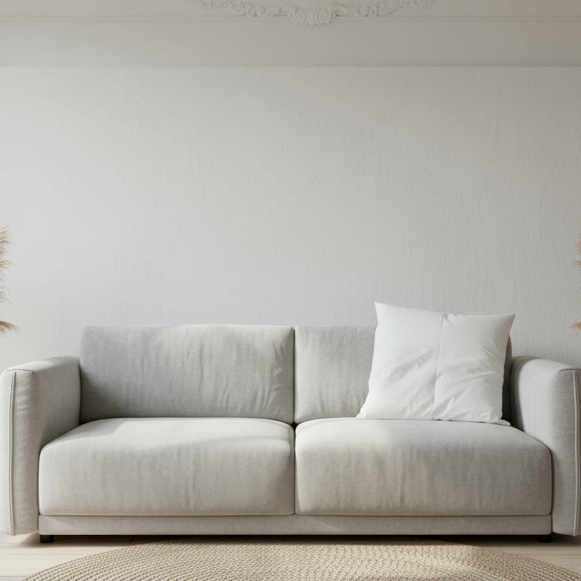 Sofa Innenkissen 50x50 cm mit 400 g Faserbällchen