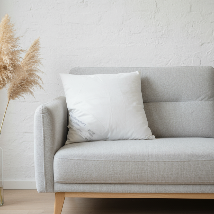 sofakissen Innenkissen 40x40 mit 120g Füllgewicht, davon 40% Daunen
