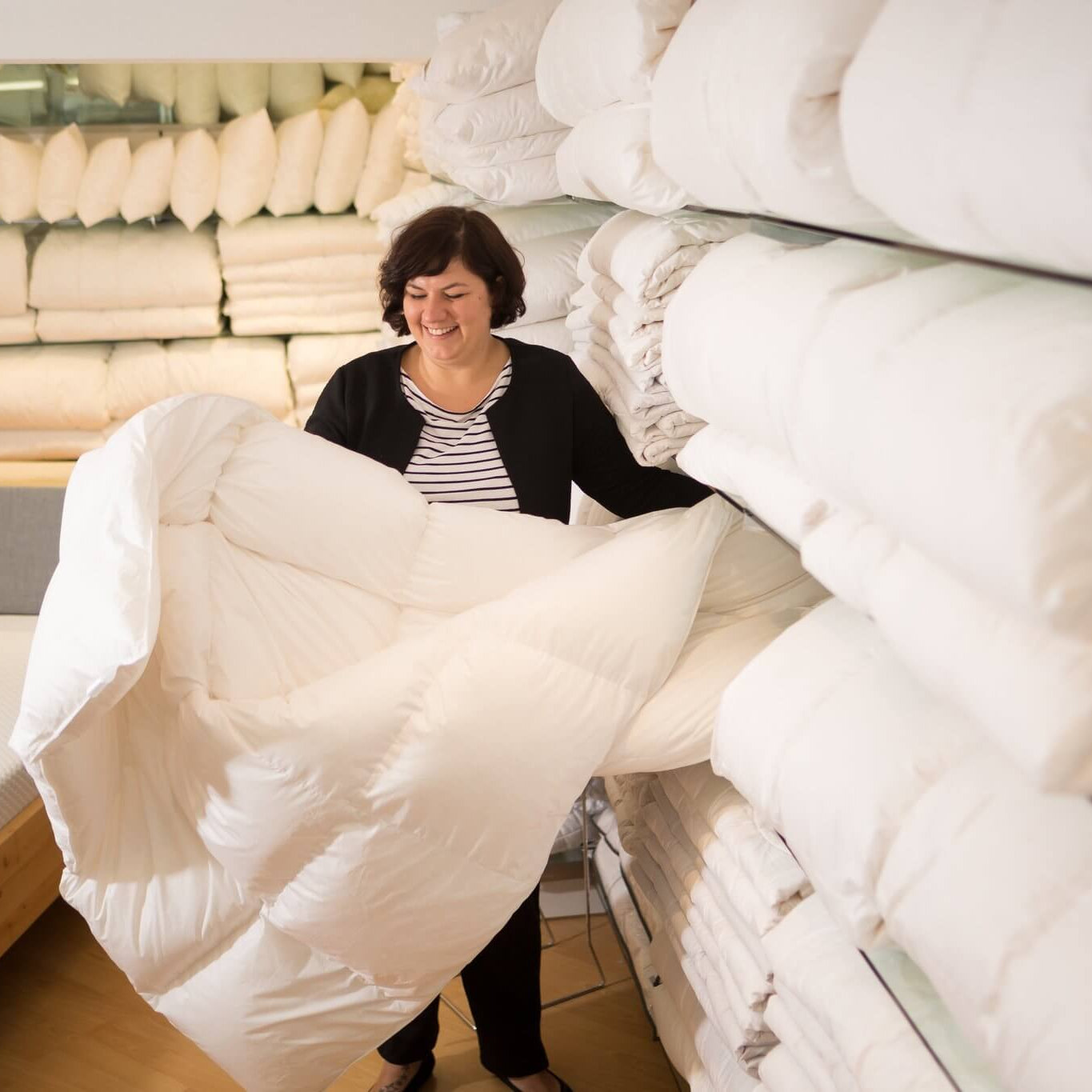 hochwertige stepp daunendecken