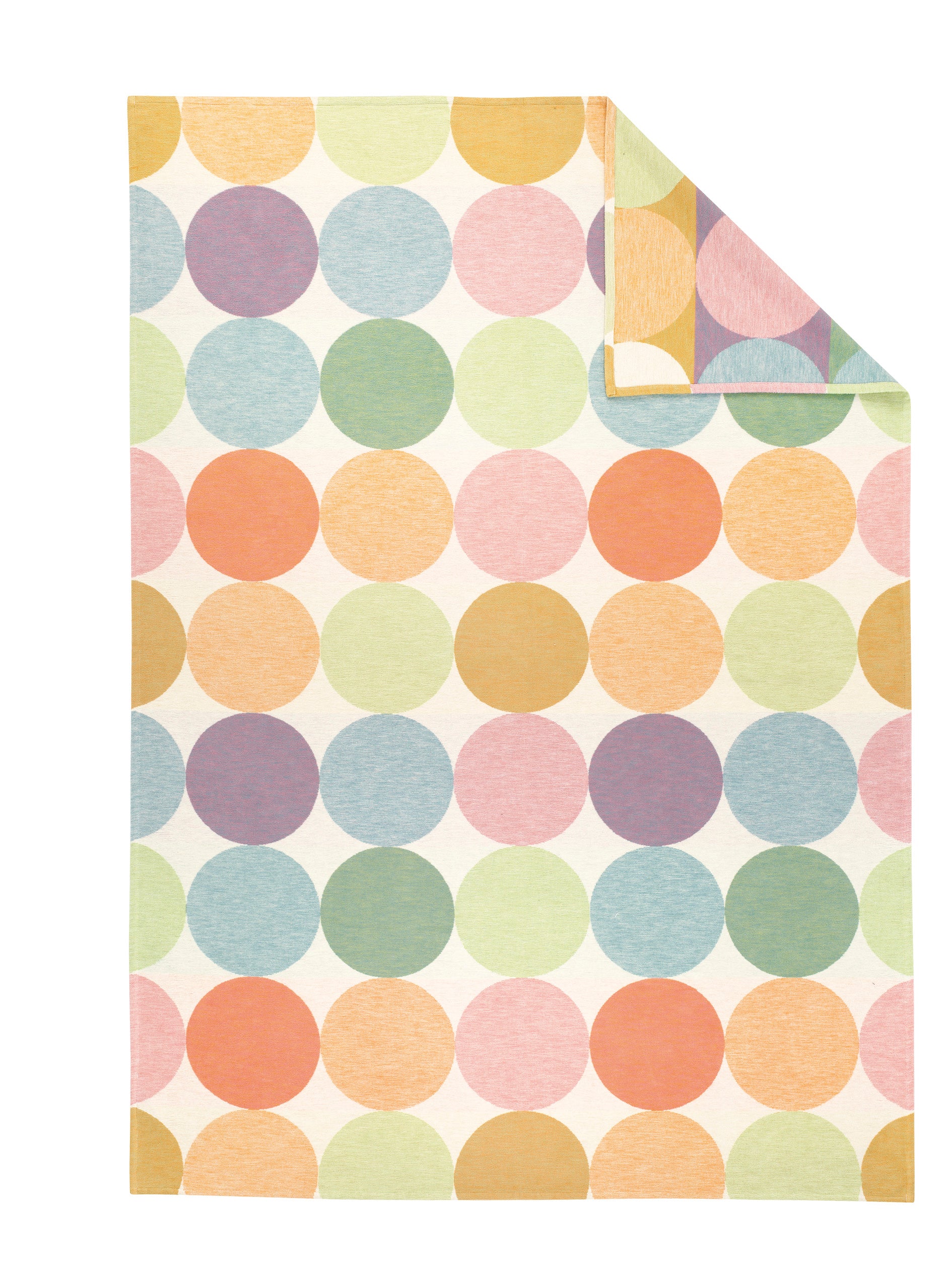 bunte kreise couchdecke von ibena