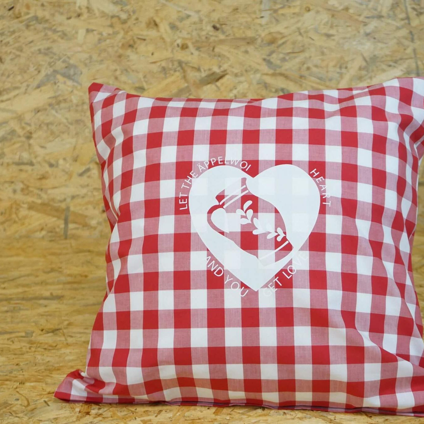 Apfelwein Liebe Kissenbezug mit Bembel