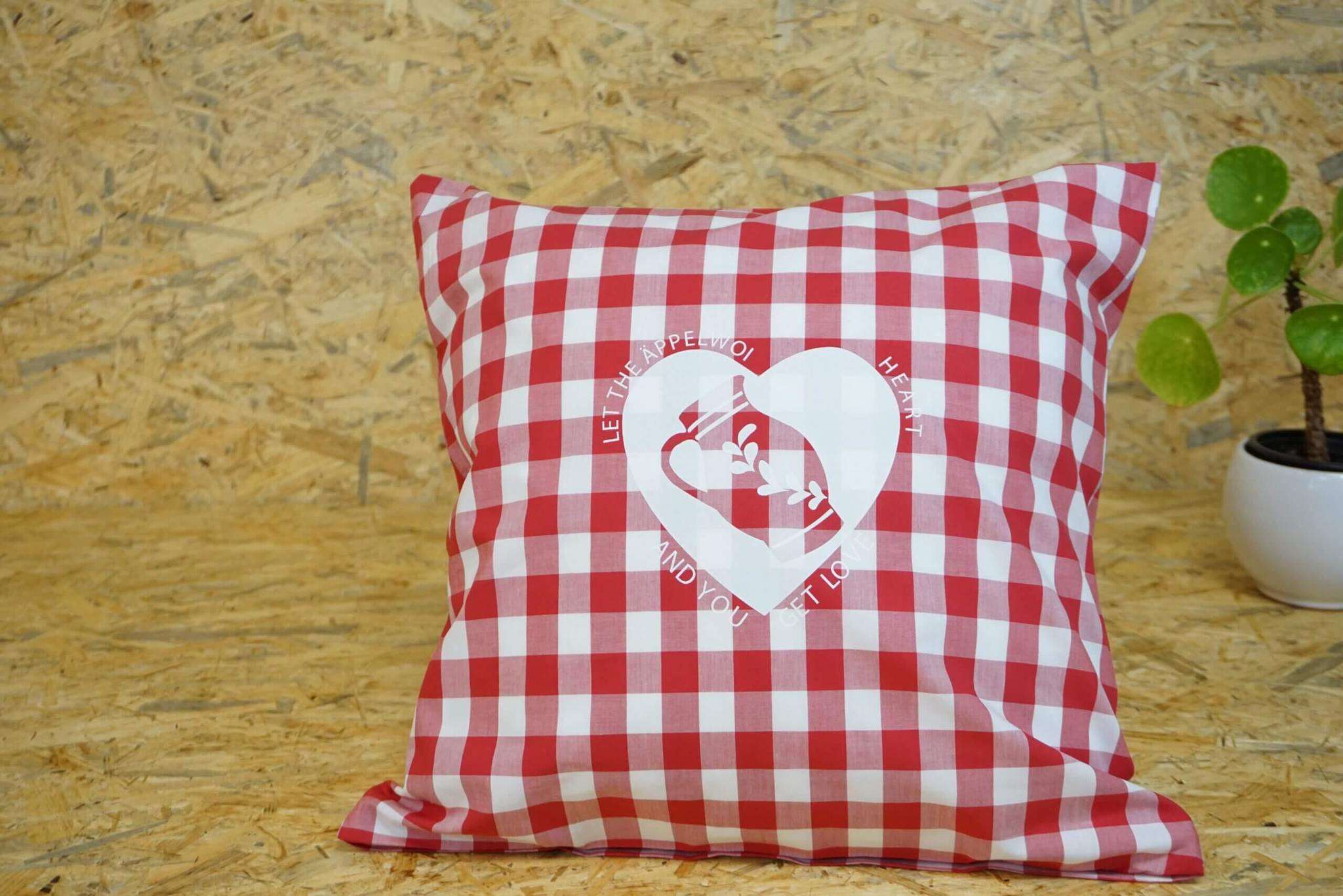 Apfelwein Liebe Kissenbezug mit Bembel