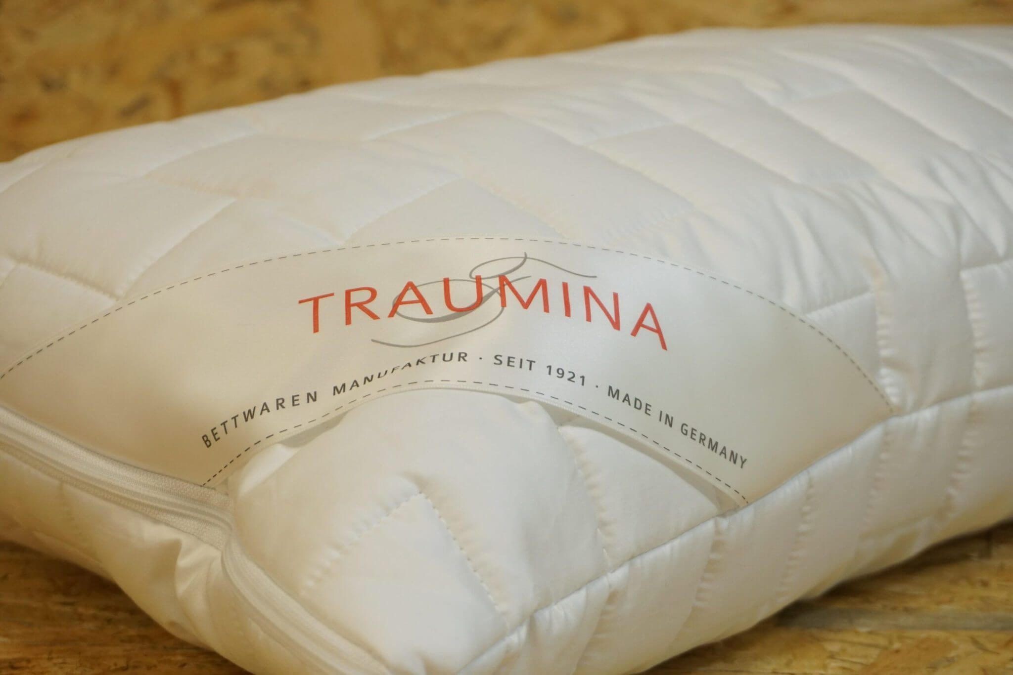 Waschbares Faser-Kopfkissen 40x80 cm – verstellbare Faserfüllung, 100 % Baumwollbezug