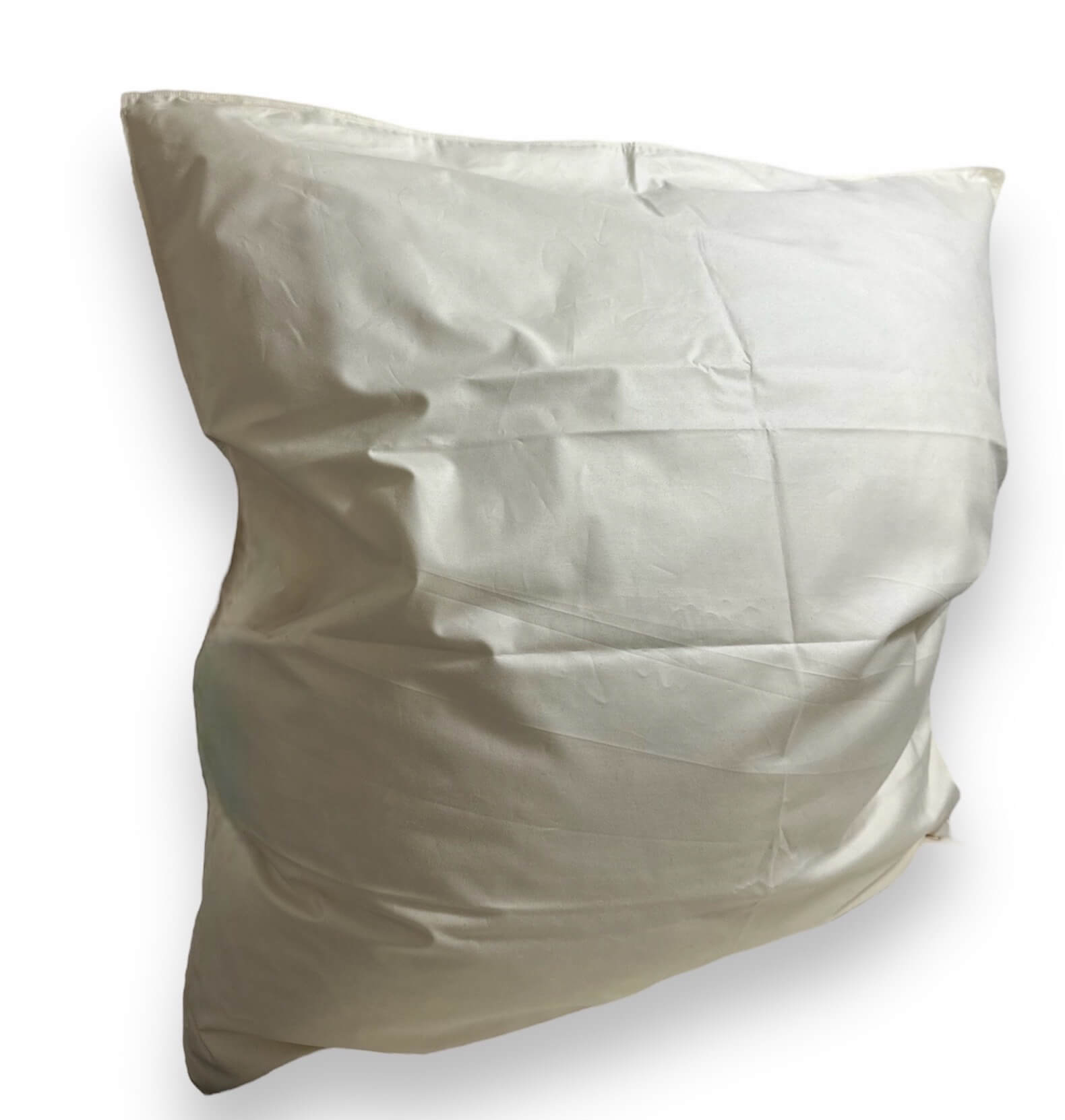 Recyceltes Daunenkissen 80x80 cm – 500 g aufbereitete Daunen, 100 % Baumwollbezug