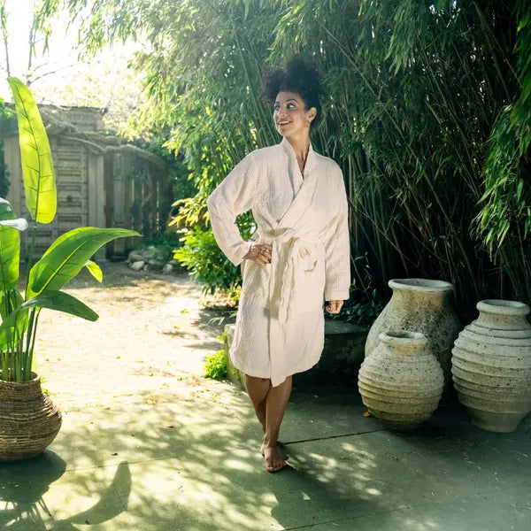 Musselin Bademantel: Luxuriöser & Atmungsaktiver Komfort