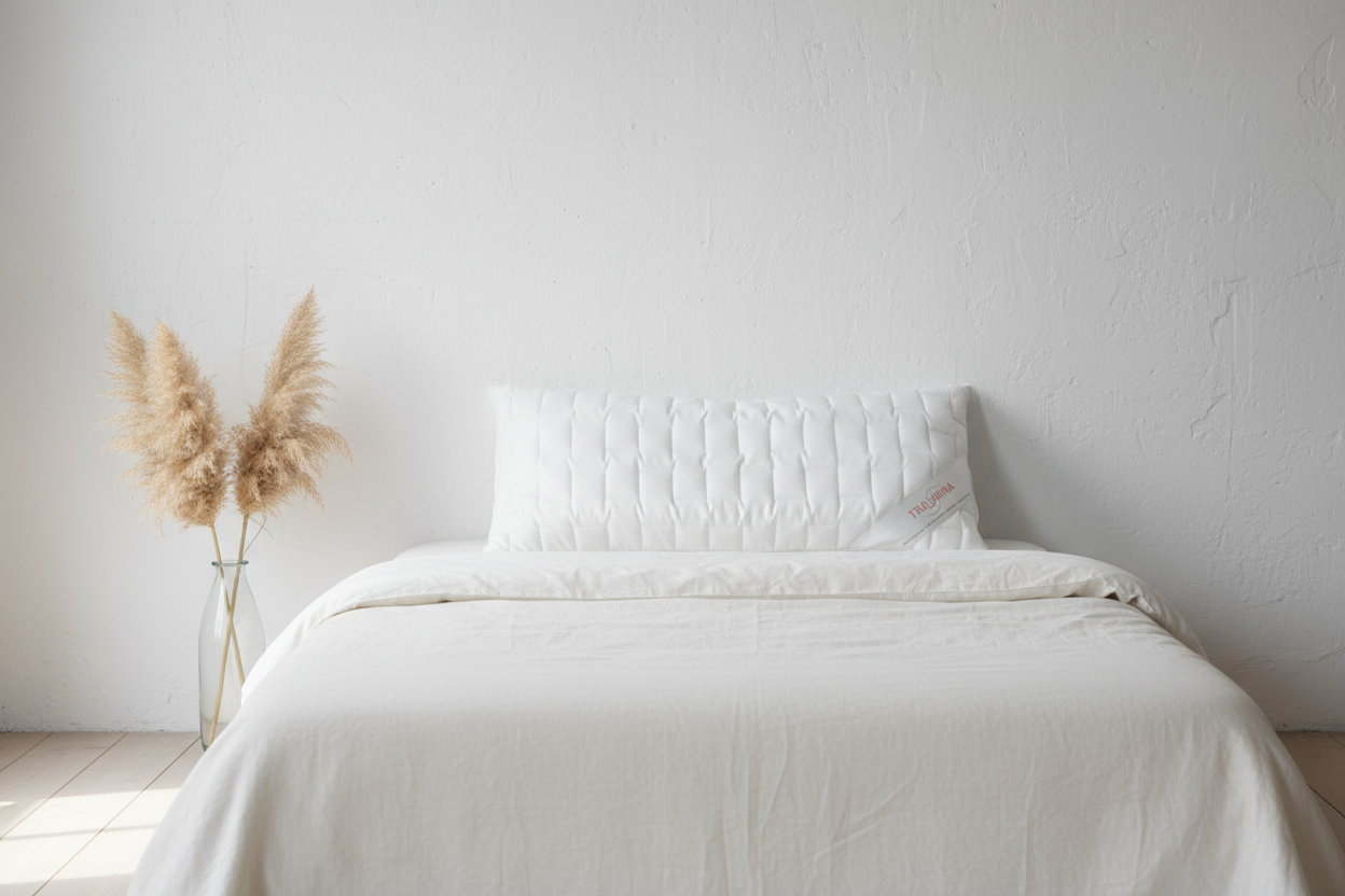 Kopfkissen 40x60 cm mit Steppung, Dinkel Füllung