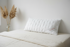 Kopfkissen 40x80 cm mit Dinkel Füllung, Bezug aus 100 % Baumwolle