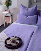 Musselin Bettwäsche 135 x 200 Lavendel aus 100 % Bio-Baumwolle