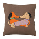 Dackel Kissenhülle Louie & Zelda von Spira of Sweden Größe 50x50 cm