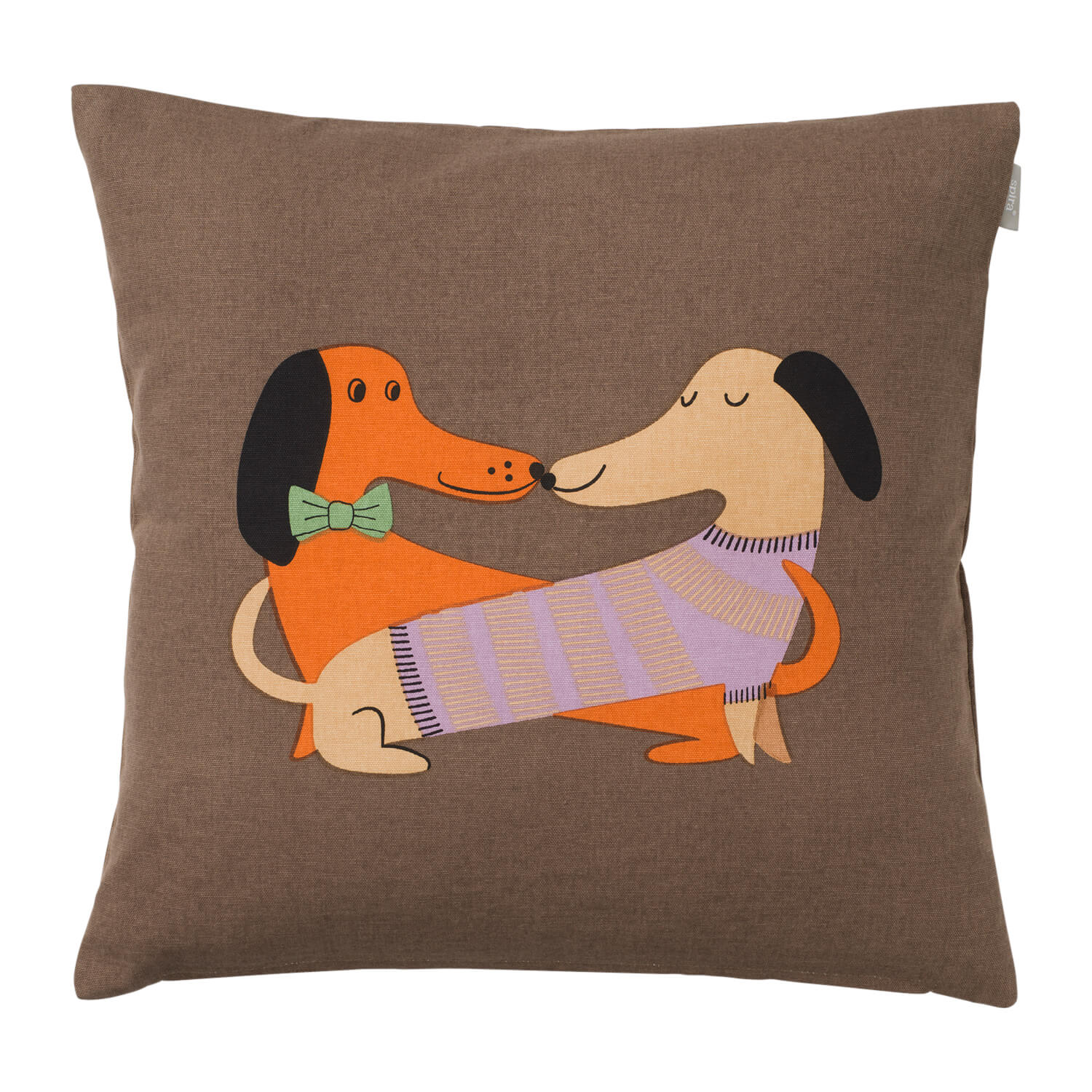 Dackel Kissenhülle Louie & Zelda von Spira of Sweden Größe 50x50 cm