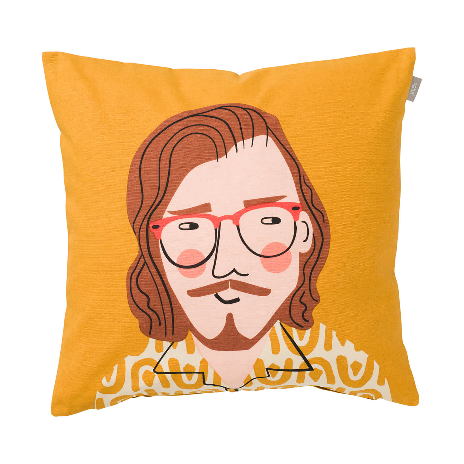 Kissenbezug Matteo von Spira in Orange im modernen skandinavischen Stil, Kissenbezug 50x50 cm – aus 100 % Baumwolle