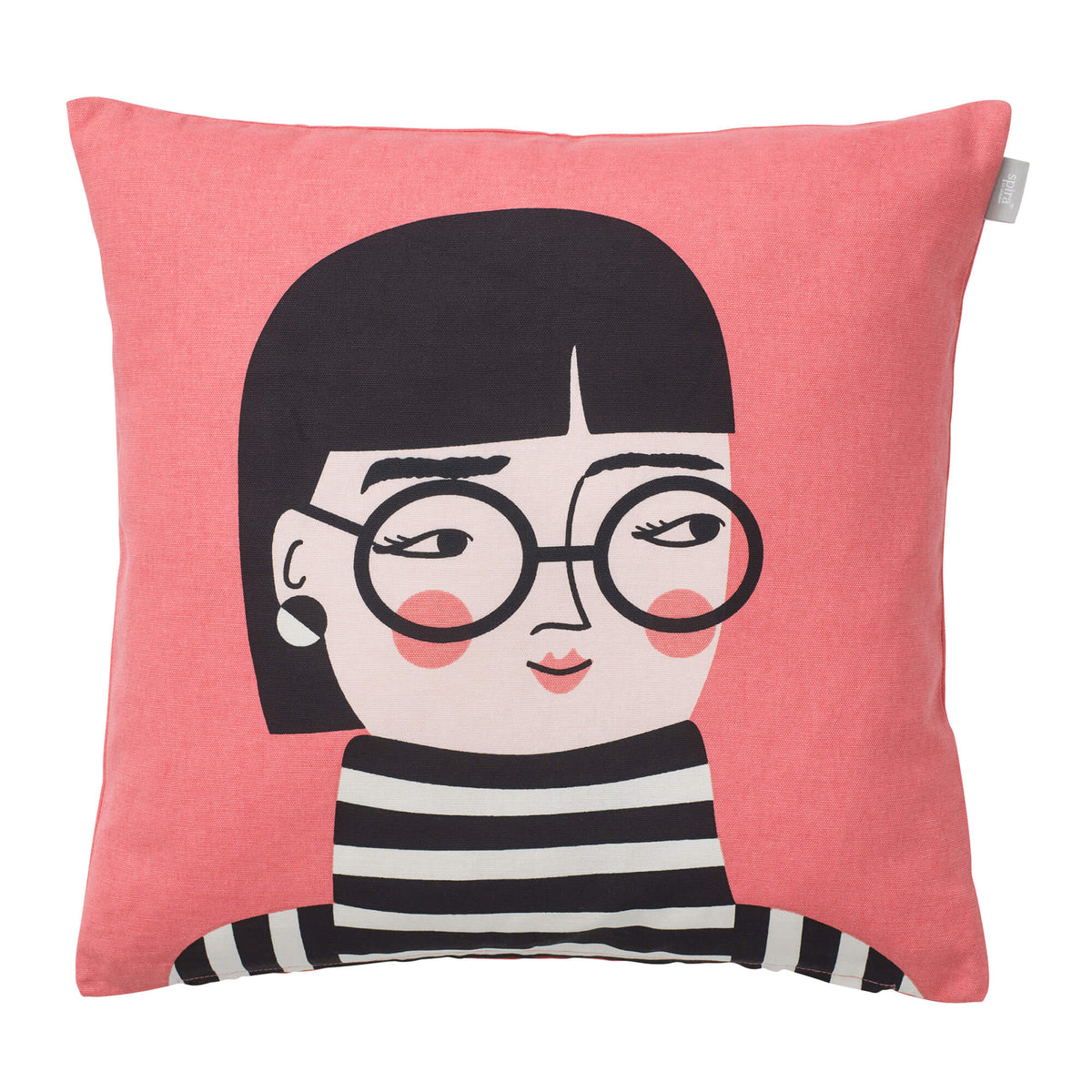 Spira Kissenbezug Vera 50x50 Rosa & Schwarz