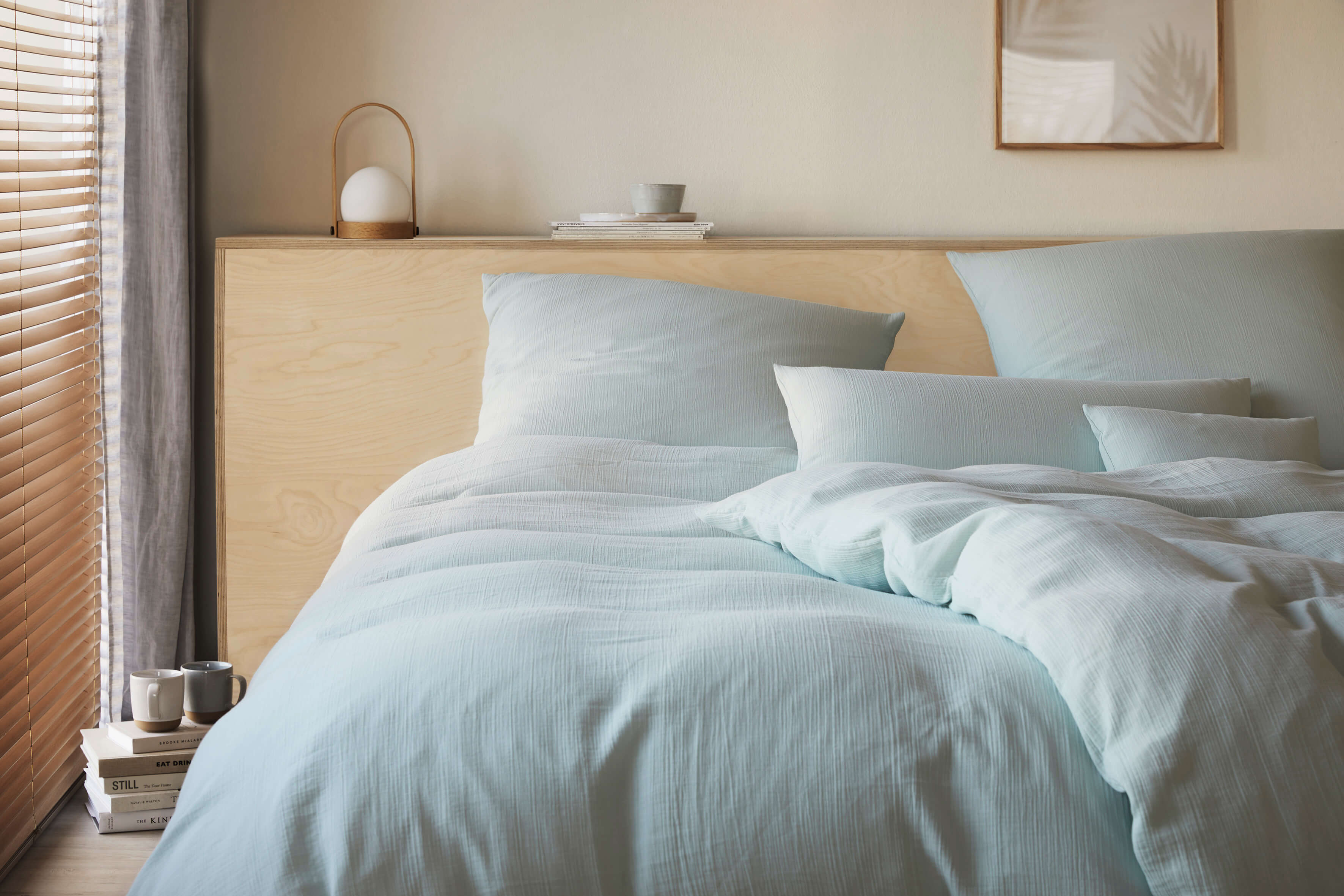 Musselin Bettwäsche in Minze Grün aus 100 % Baumwolle, Oeko Tex Zertifiziert