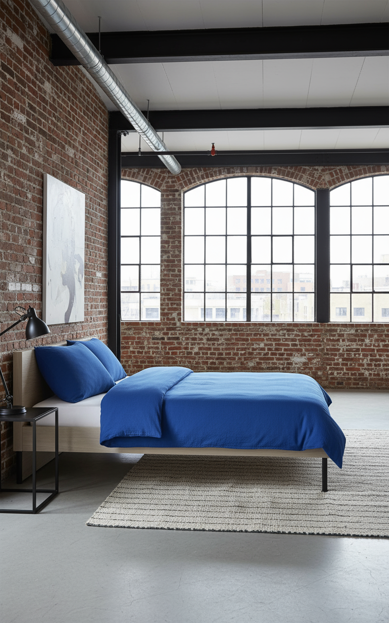 Musselin Bettwäsche Blau  aus 100 % Baumwolle, pflegeleicht