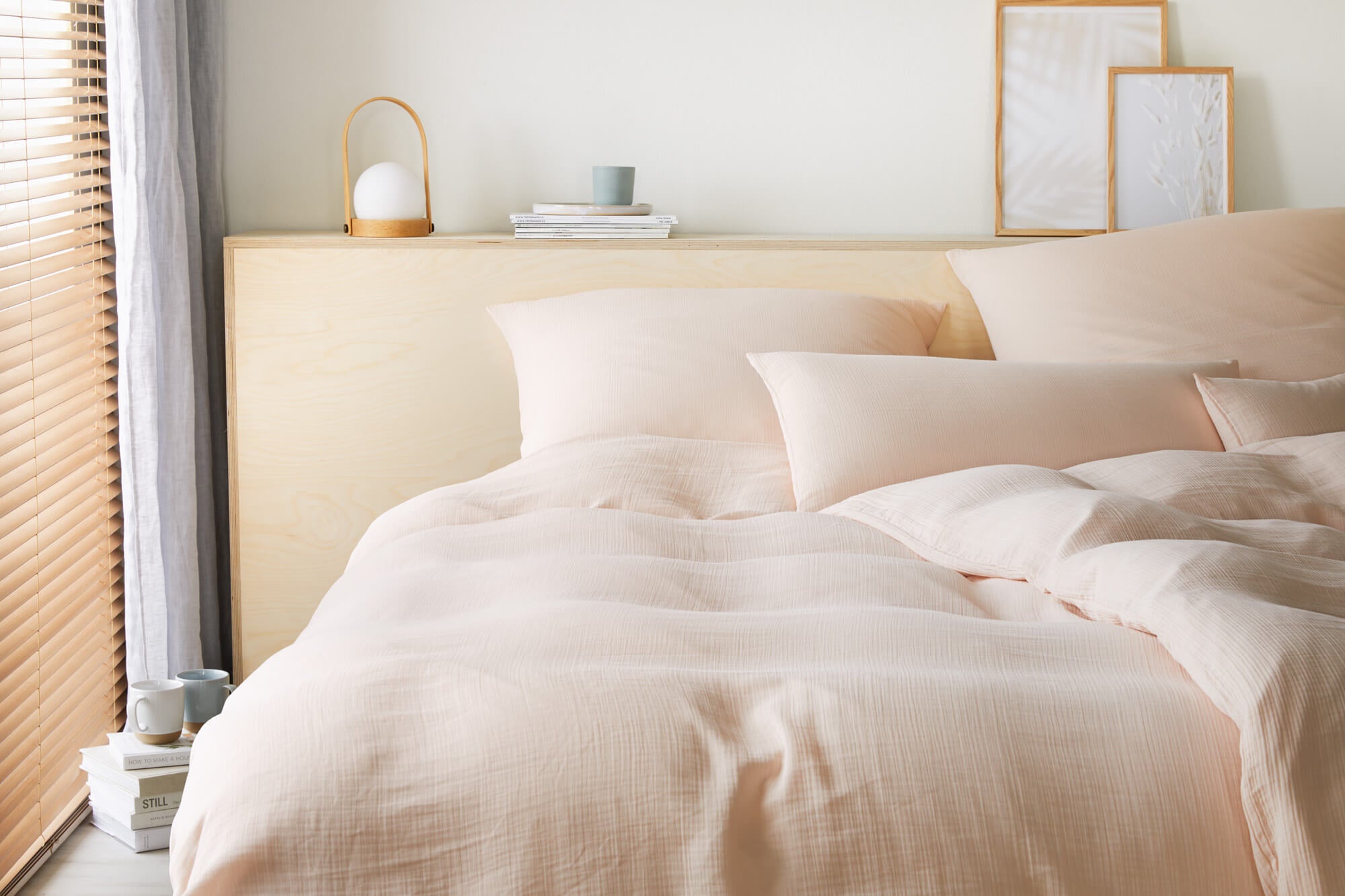 Musselin Bettwäsche Peach Smooth Kollektion von Elegante, aus 100 % Baumwolle – weich, atmungsaktiv & pflegeleicht