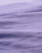 Musselin Bettwäsche 135x200 cm lavendel – Nahaufnahme Musselin Textur, 100% Bio Baumwolle