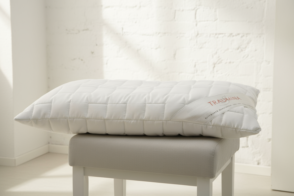 Kopfkissen 40x60 mit 1200 g Dinkelspelzen Füllung, Bezug aus 100 % Baumwolle