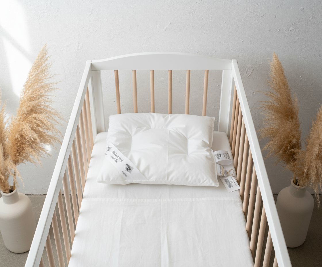 Babyflachkissen aus Daunen in 35x40cm