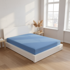 Jersey Spannbettlaken blau