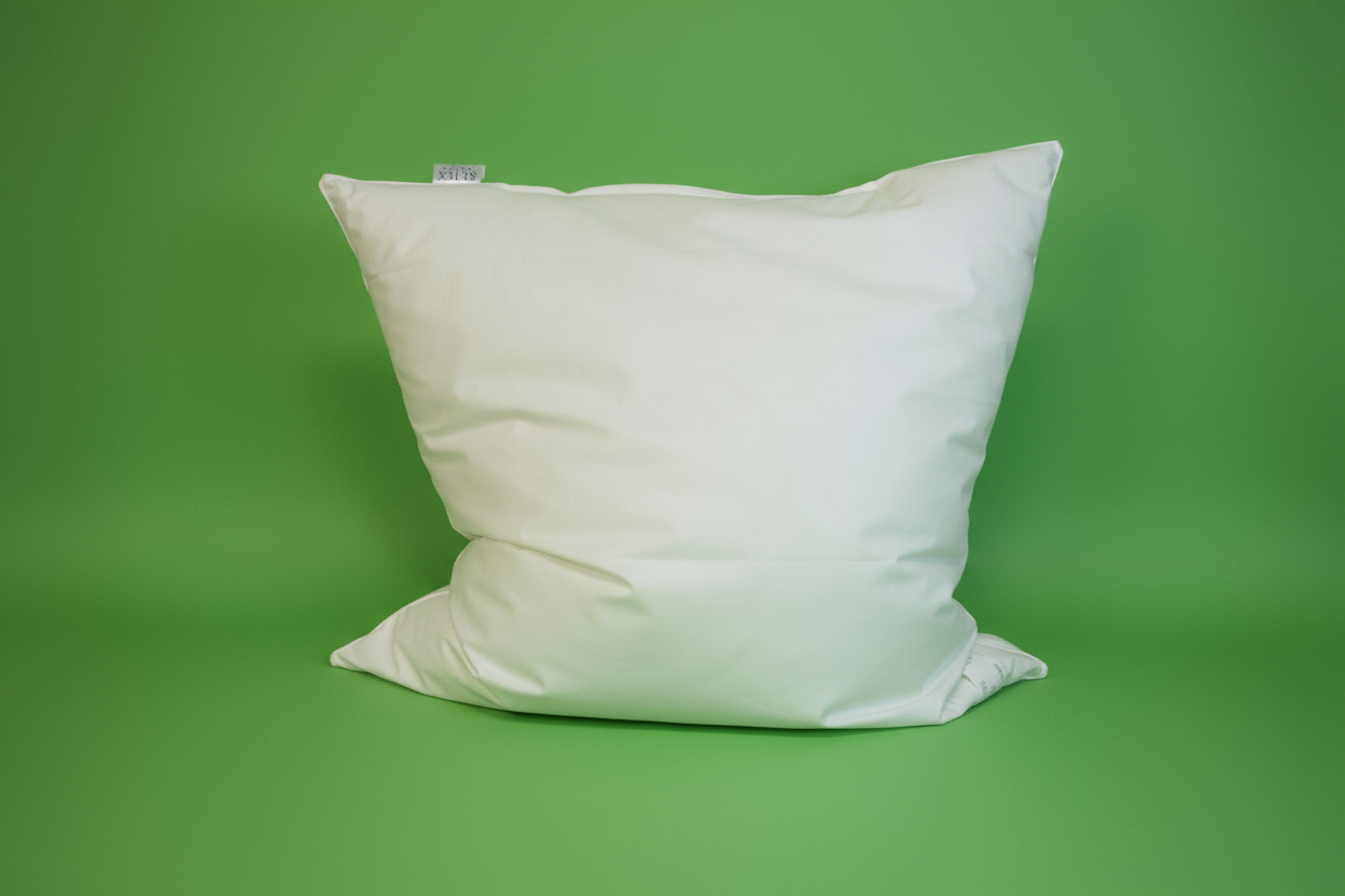 Gänsedaunen Daunenkissen 80x80 cm  600 g, 100 % Baumwollbezug