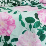 Rosen Baumwolle Bettwäsche 135x200 cm – Nahaufnahme Rosen Muster, 100% Baumwolle