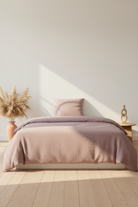 Rosa Musselin Bettwäsche aus 100 % Baumwolle – weich, atmungsaktiv & pflegeleicht