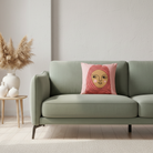 Spira Kissenbezug Malinka mit rosa Bezug und modernem Print von einer Frau, Größe 50x50cm