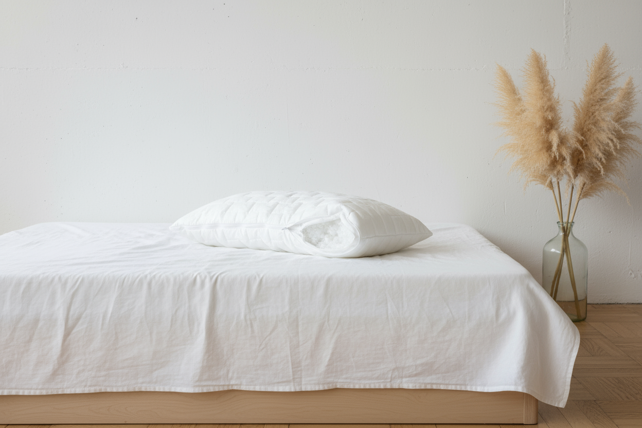 Stepp Kopfkissen 40x80 mit Funktionsfaser, mit Reißverschluss Füllung rausnehmen